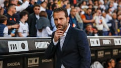El entrenador Valencia, Rubén Baraja.