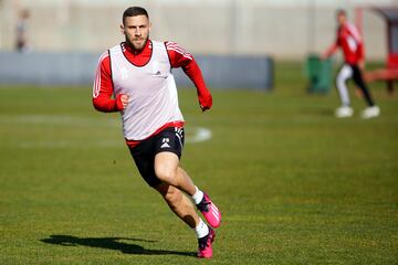 Weissman en un entrenamiento con el Granada