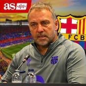 Hansi Flick atiende en rueda de prensa la previa de su choque en Liga contra el Athletic