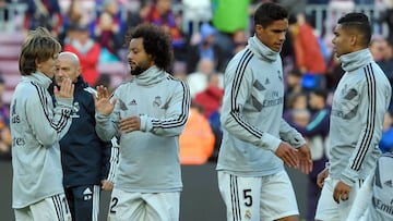 Varane y Marcelo se tuvieron que retirar con molestias