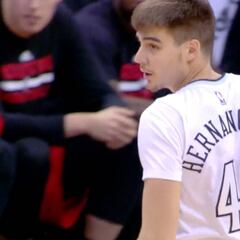 Un sensacional Juancho: así lució tiro ante James Harden