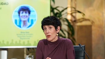 La ministra de Inclusión, Seguridad y Migraciones, Elma Saiz, presenta el Informe sobre la realidad migratoria en España, en la sede del ministerio, a 12 de noviembre de 2025, en Madrid (España). Se presentan las principales líneas y conclusiones del ‘Informe sobre la realidad migratoria en España: prioridades para las políticas públicas’.
12 NOVIEMBRE 2025;MIGRACIÓN;MINISTRA;INFORME;MIGRANTES;
Matias Chiofalo / Europa Press
12/11/2025