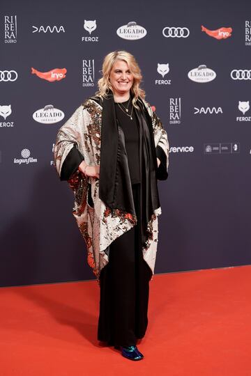 La cantante y actriz Rocío Saiz posa en la alfombra roja de la XI edición de los Premios Feroz.