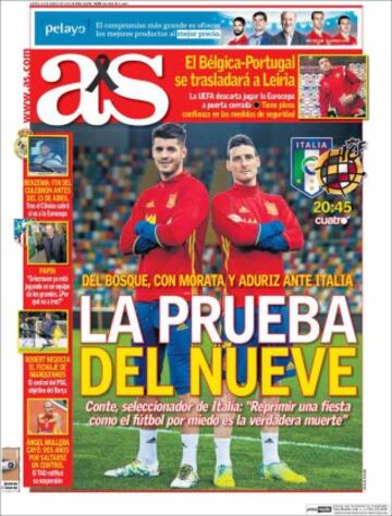 Portadas de la prensa mundial