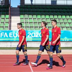 Entrenamiento de España para preparar el partido frente a Eslovaquia