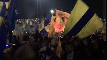 Así fue el festejo de la afición de Tigres en la Macroplaza