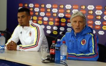 Pékerman y Cardona atendieron a los medios colombianos y argentinos previo al partido de cuartos de final de la Copa América