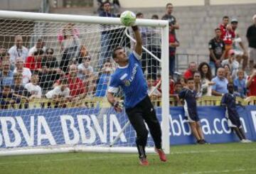 Esteban, portero del Almería, en la tanda de penaltis.