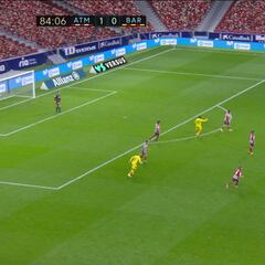 El acabóse del triunfo atlético: la jugada de Lemar con Messi