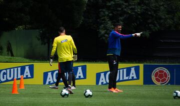 La Selección Colombia entrena en Bogotá pensando en el amistoso del domingo contra Perú.