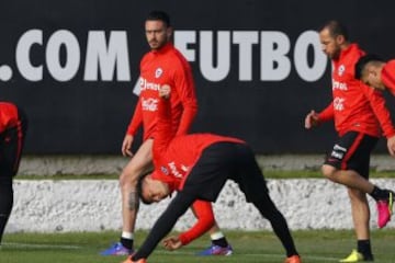 Arturo Salah visitó a la Roja en Pinto Durán