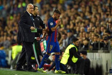 How long is Jordi Alba out for and what games will he miss?