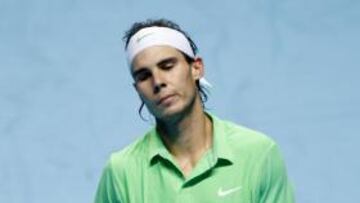 <b>RUMBO A BARCELONA. </b>Adiós al Masters: la cara de Nadal es un poema.