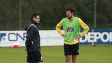 Toché y el médico del Deportivo.