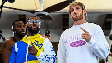 Floyd Mayweather y Logan Paul.