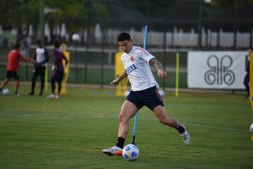 A lo largo del fin de semana, Gustavo Cuellar, Víctor Cantillo y Miguel Ángel Borja se sumaron a James y Vargas en la concentración.