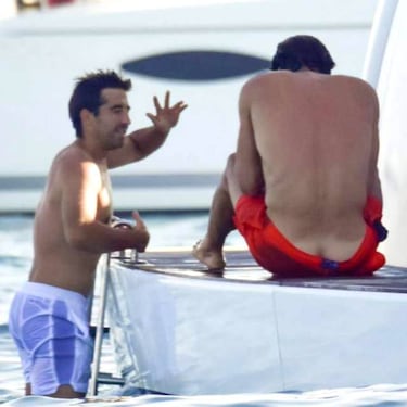 La foto de Feliciano Lpez en ba?ador que genera bromas