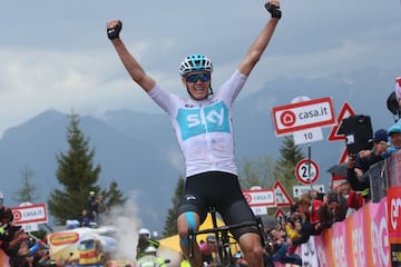 Christopher Froome ganador de la etapa. 