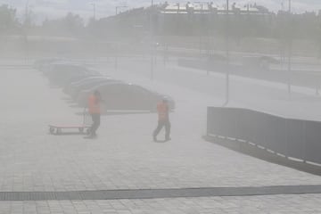 Después de la fiesta, continúan las obras en el Wanda Metropolitano