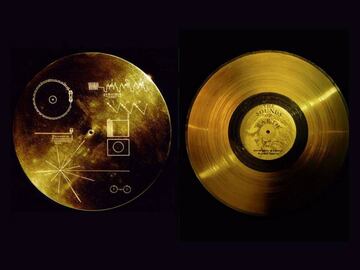 El disco de oro que las dos sondas Voyager portan