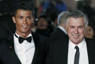 Cristiano Ronaldo y Carlo Ancelotti.