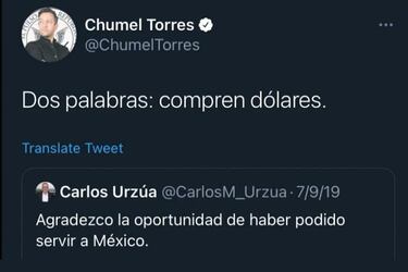 Dólar baja de 19 pesos y la gente arremete contra Chumel Torres