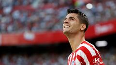 Álvaro Morata, durante el encuentro ante el Sevilla.