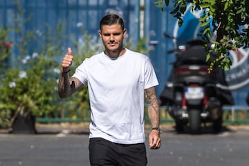 Icardi back at training with PSG