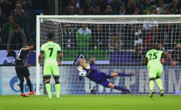 El duelo del Manchester City - Borussia Monchengladbach por Champions League en el  Borussia Park Stadium 