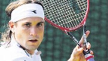 David Ferrer, ayer.