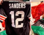 Elderly Browns fan breaks down in tears after receiving Shedeur Sanders jersey for Christmas