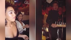 El vacile de tres 'influencers' a Saúl en el cumpleaños de Morata