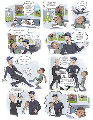 El día que Mbappé visitó Valdebebas para conocer a su ídolo Cristiano Ronaldo