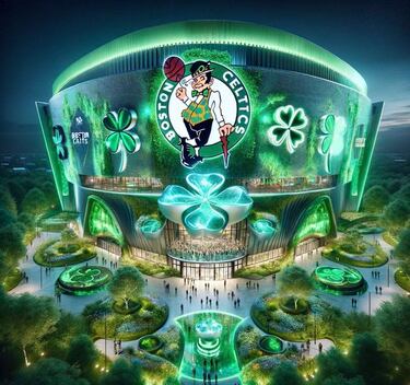 La IA reinventa algunos de los pabellones míticos de la NBA