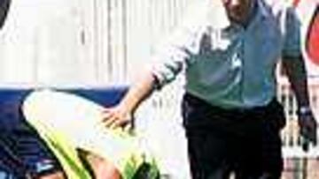 PROBLEMA PARA PEIRÓ. Darío podrá empezar a entrenarse aunque no sabe si jugará.