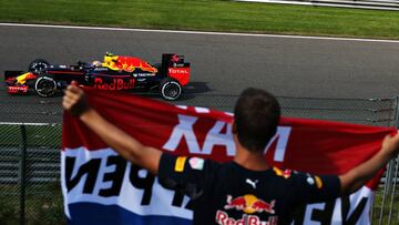 Max Verstappen durante el GP Bélgica 2016.