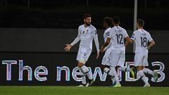 Giroud marc&oacute; el gol que le dio los tres puntos a Francia ante Islandia.