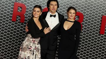 Los actores Adam Driver, Shailene Woodley y Penélope Cruz.