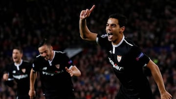 Los espa&ntilde;oles encontraron en el doblete del franc&eacute;s Wissam Ben Yedder la llave para derrotar a los ingleses en Old Trafford y as&iacute; avanzar a cuartos de final.