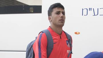 Rodrigo, con el Atlético.