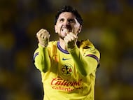 Diego Valdes of America during the Semi-Final second leg match between America and Cruz Azul as part of the Liga BBVA MX, Torneo Clausura 2025 at Ciudad de los Deportes Stadium on May 18, 2025 in Mexico City, Mexico.