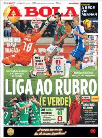 Portadas de la prensa deportiva