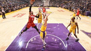 Los gigantes Lakers tampoco frenan a los peque?os Rockets