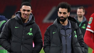 Alexander-Arnold y Salah, del Liverpool.