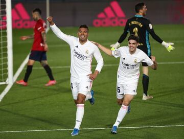 2-0. Carlos Casemiro celebró el segundo gol. gol.