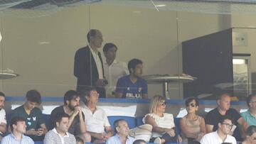 Marcelino y Parejo, en la grada.