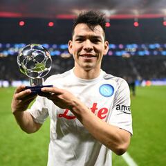 Hirving Lozano named MVP in first leg of Napoli vs Frankfurt Champions League tie
