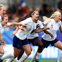 Inglaterra tumba a Francia en la tanda de penaltis y acaba tercera
