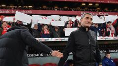 Ernesto Valverde durante el partido de vuelta de semifinales de Copa del Rey contra el Atlético de Madrid.