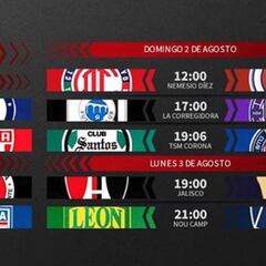 Liga MX: Fechas y horarios del Guardianes 2020, jornada 2